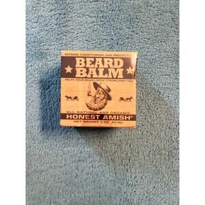 Honest Amish Beard Balm Conditioner Gel Helps Beard Grow New in Box